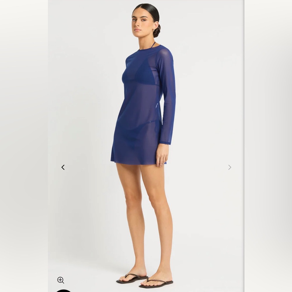 New Bond-eye Gisele Mini Dress Midnight Mesh Size M/L NWT - Picture 7 of 7